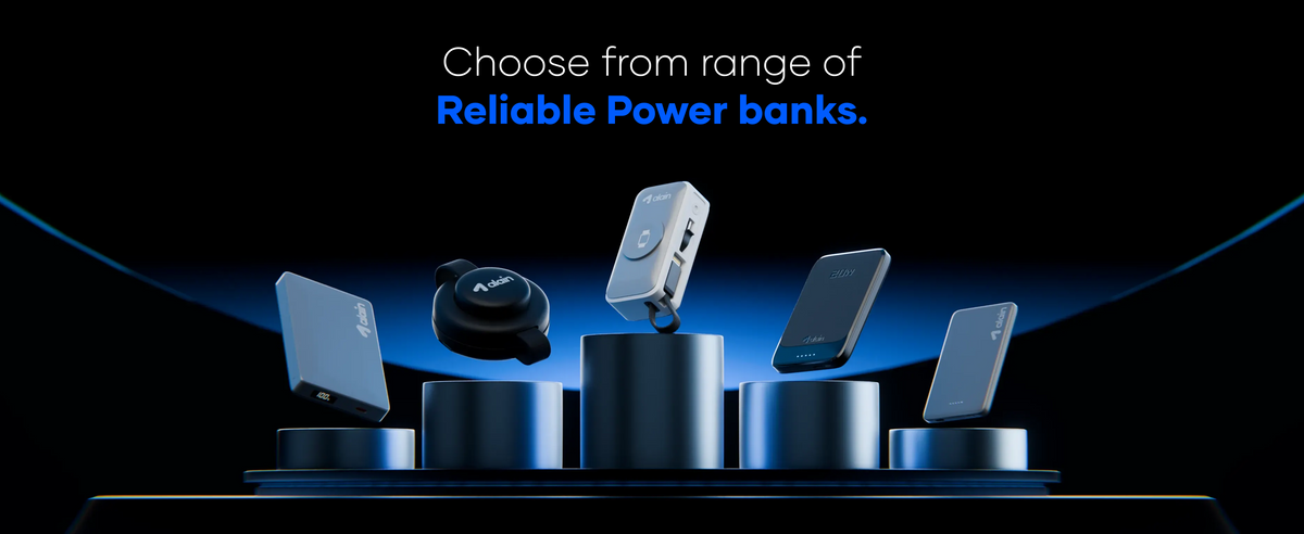 alain Pocket Charge Pro 22.5W Fast Charging Power Bank 5000 mAh with Apple Watch Pad - Grey