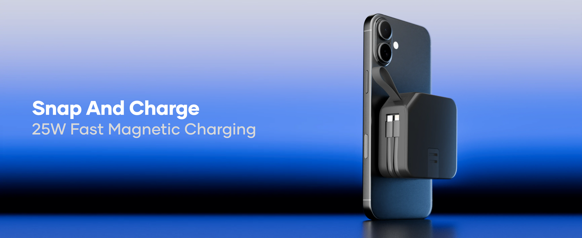 alain TravelMate 2-in-1 Wireless Power Bank & Wall Adapter 10000 mAh - Black