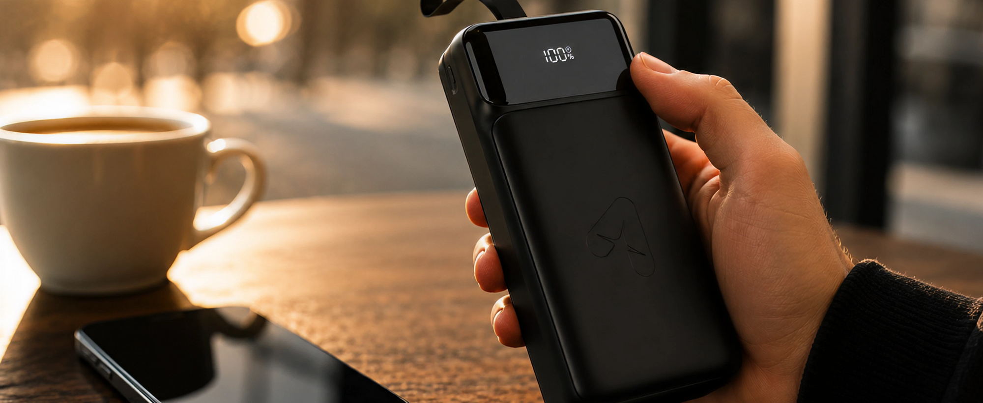 alain LumoPower 65W Fast Charging High-Capacity Power Bank 30000 mAh - Black