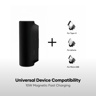 alain Pocket Charge 5000mAh Magnetic Power Bank with LED Light