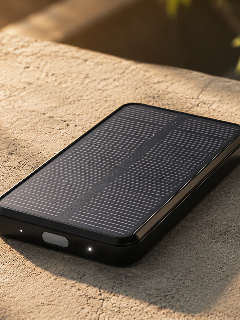 alain SolRover MagSafe-Compatible Solar Wireless Power Bank 10000 mAh - Black