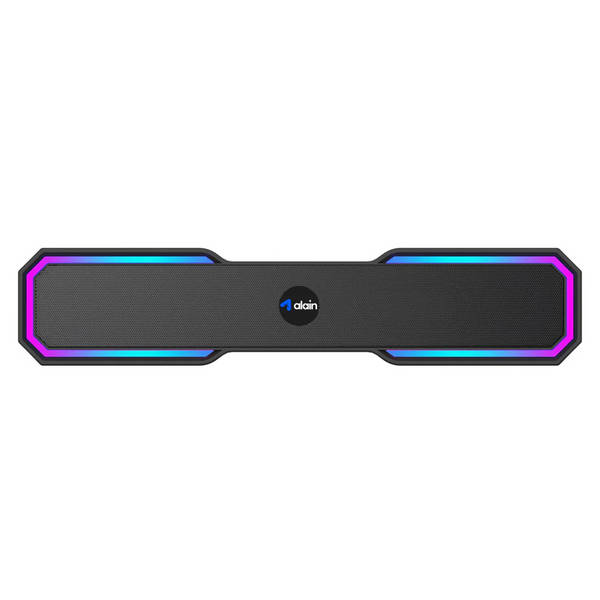 alain Sonic Wave Portable Soundbar with RGB Lighting