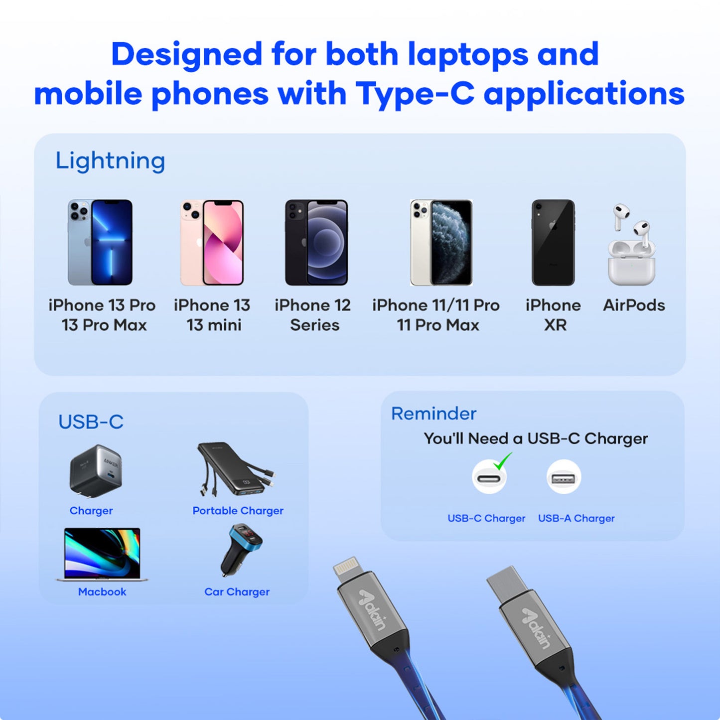 C to Lighting Cable